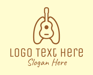 Brown Guitar Lungs logo