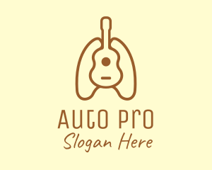 Brown Guitar Lungs logo