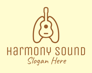 Brown Guitar Lungs logo