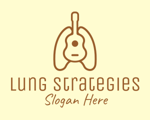 Brown Guitar Lungs logo