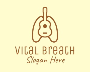 Brown Guitar Lungs logo