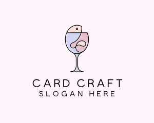 Seafood Wine Restaurant logo design