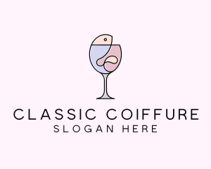 Seafood Wine Restaurant logo design