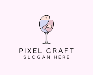 Seafood Wine Restaurant logo design