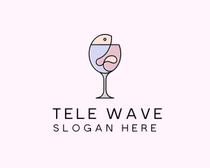 Seafood Wine Restaurant logo design