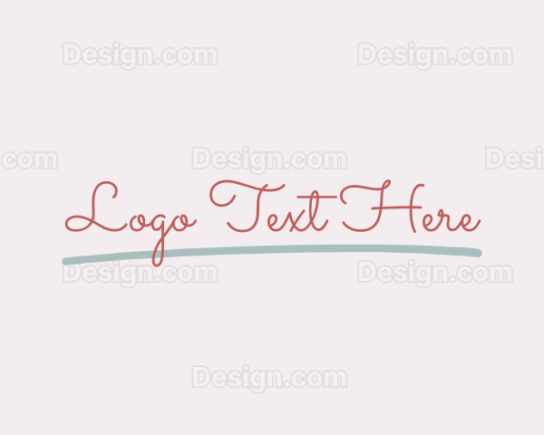 Script Cursive Business Logo