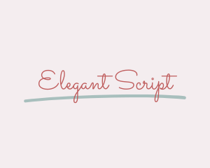 Script Cursive Business logo design