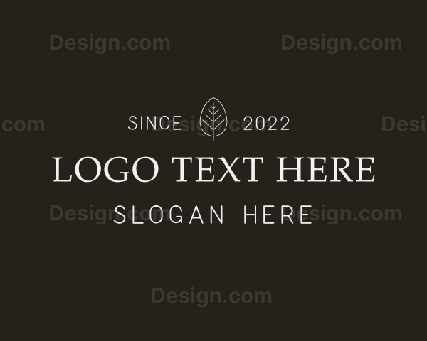 Minimalist Organic Wordmark Logo