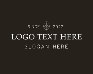 Minimalist Organic Wordmark logo