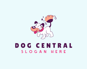 Dog Broom Cleaning logo design