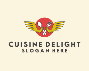 Winged Dining Restaurant logo design