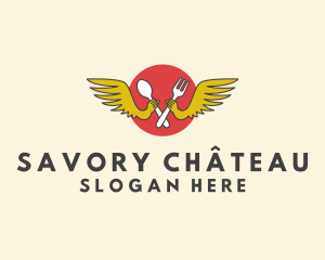 Winged Dining Restaurant logo design