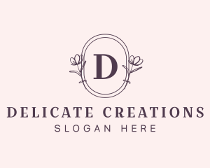 Natural  Feminine Flower Cosmetics logo design