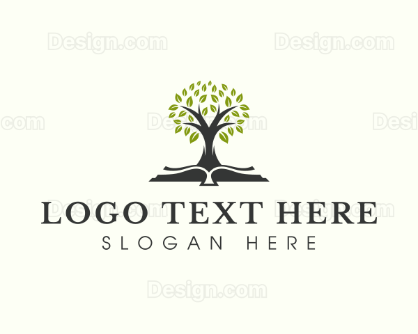 Learning Book Tree Logo