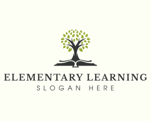 Learning Book Tree logo design