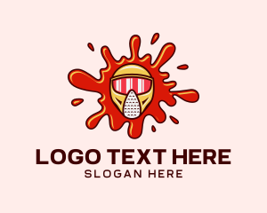 Combat Paintball Helmet logo