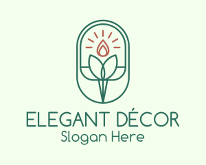 Natural Scented Candle logo design