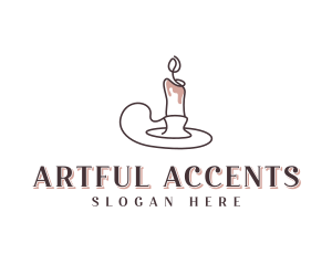 Spa Candlelight Decoration logo design