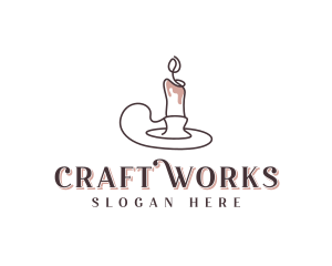 Spa Candlelight Decoration logo design