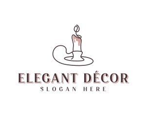 Spa Candlelight Decoration logo design