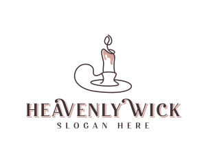 Spa Candlelight Decoration logo design