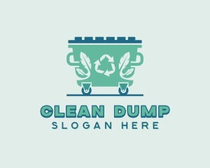 Eco Garbage Dumpster logo design