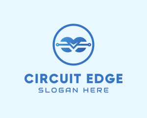 Abstract Tech Circuit logo