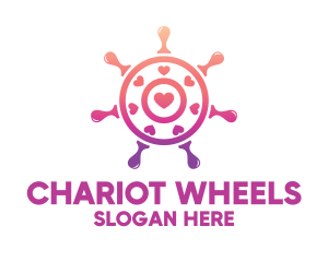 Love Steering Wheel logo design