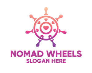 Love Steering Wheel logo design