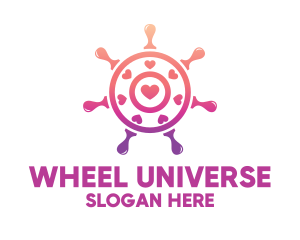 Love Steering Wheel logo design