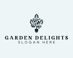 Gardening Plant Shovel logo design