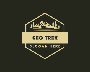 Rustic Mountain Trek logo design