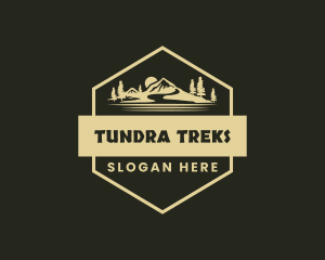 Rustic Mountain Trek logo design