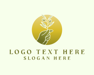 Nature Olive Leaf Logo