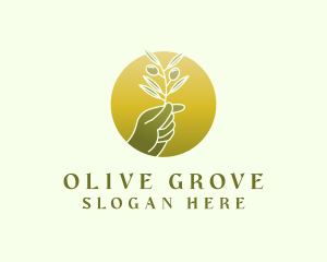 Nature Olive Leaf logo
