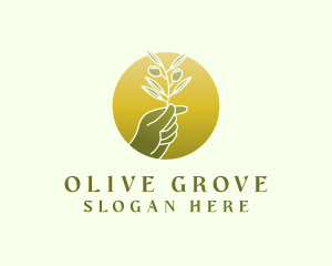 Nature Olive Leaf logo design