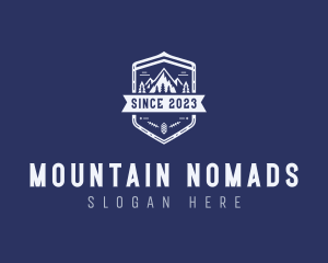 Mountain Trekking Wilderness logo design