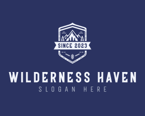 Mountain Trekking Wilderness logo design