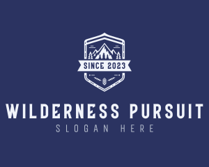 Mountain Trekking Wilderness logo design