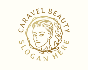 Golden Woman Beauty logo design