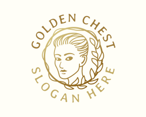 Golden Woman Beauty logo design