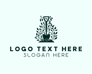 Tree Planting Shovel logo design