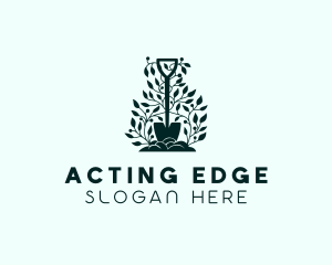 Tree Planting Shovel logo design