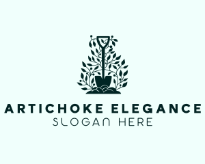 Tree Planting Shovel logo design