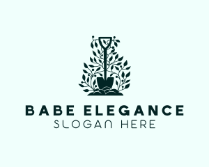 Tree Planting Shovel logo design