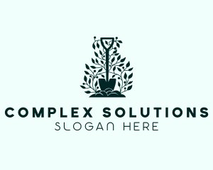 Tree Planting Shovel logo design