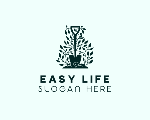 Tree Planting Shovel logo design