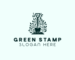 Tree Planting Shovel logo design