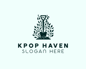 Tree Planting Shovel logo design