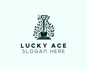 Tree Planting Shovel logo design